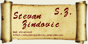 Stevan Zindović vizit kartica
